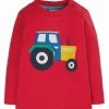 Frugi Natural Organic Red Long Sleeve T Shirt - Tractor -Wear Basics Store unnamed file