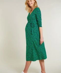 Frugi Maternity & Nursing Organic Green Leopard Print Dress 19 Frugi Maternity & Nursing Organic Green Leopard Print Dress -Wear Basics Store unnamed file 105