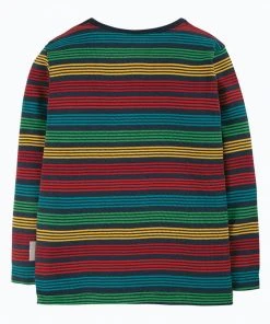 Frugi Navy Blue Rainbow Stripe Organic Cotton Long Sleeve Top -Wear Basics Store unnamed file 11 scaled