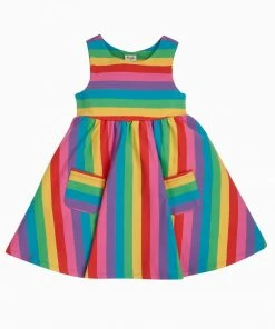 Frugi Multi Organic Rainbow Stripe Summer Dress -Wear Basics Store unnamed file 124 scaled