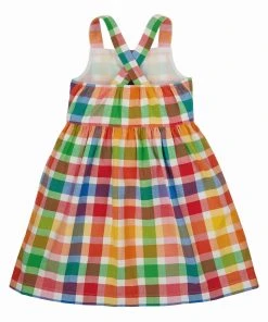 Frugi Pink Organic Rainbow Check Summer Dress -Wear Basics Store unnamed file 129 scaled