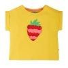 Frugi Yellow Organic Strawberry Applique Top