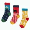 Frugi Red Off Roading Organic Super Soft 3 Pack Socks -Wear Basics Store unnamed file 137