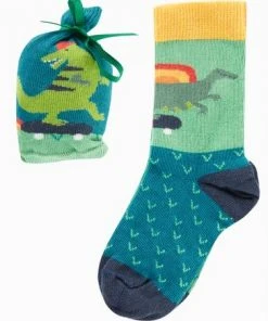 Frugi Organic Green Socks In A Bag - Dinosaur -Wear Basics Store unnamed file 158