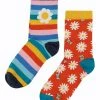 Frugi Adult Daisy Orange Organic Socks 2 Pack -Wear Basics Store unnamed file 164