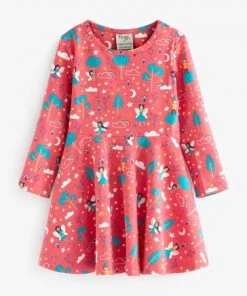 Frugi Organic Cotton Pink Piskie Skater Dress -Wear Basics Store unnamed file 181