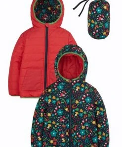 Frugi Pink Reversible Toasty Bright Floral Jacket -Wear Basics Store unnamed file 188