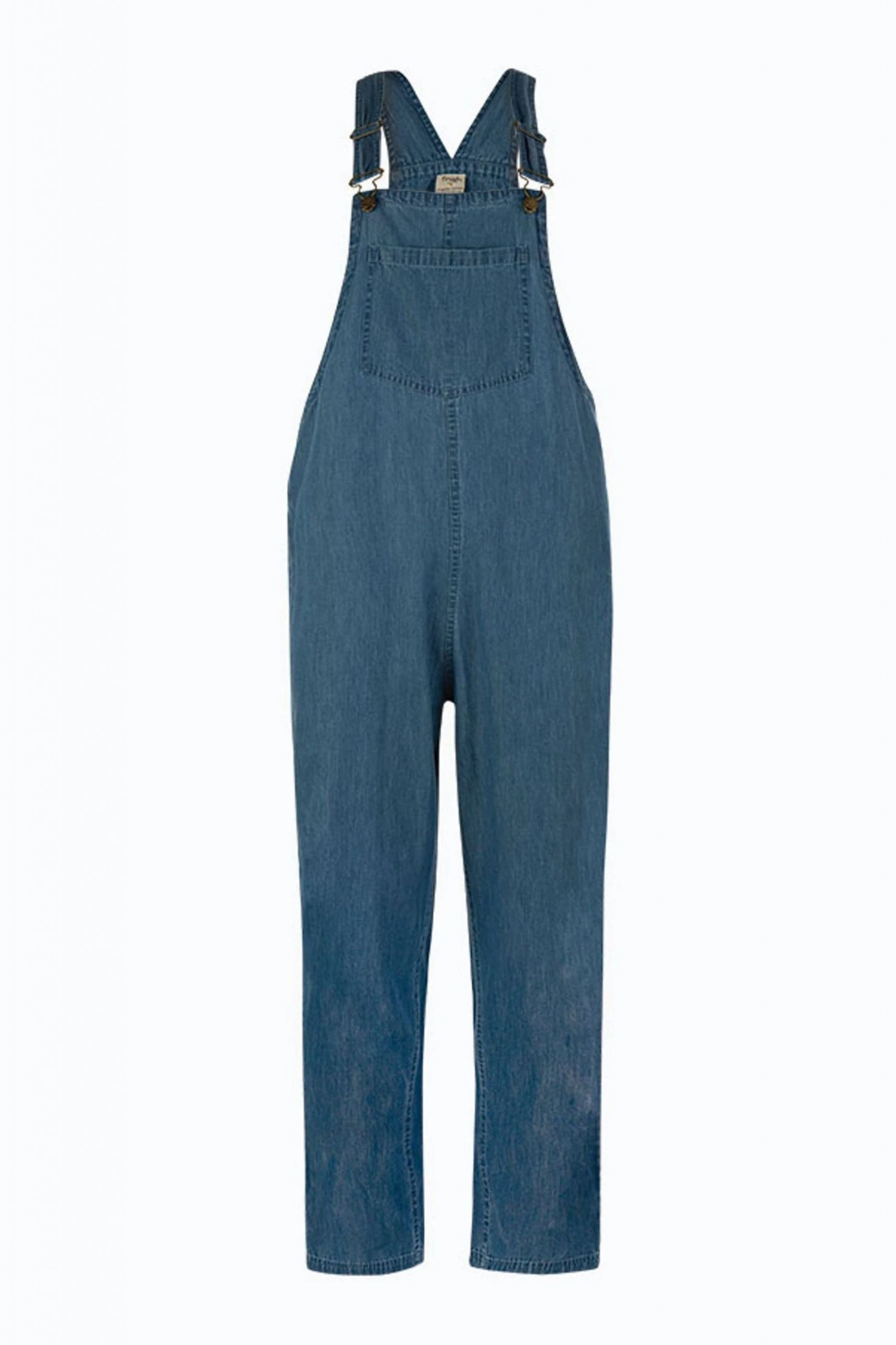 Frugi Blue Organic Cotton Maternity To Breastfeeding Chambray Dungarees 4 Frugi Blue Organic Cotton Maternity To Breastfeeding Chambray Dungarees - Image 2