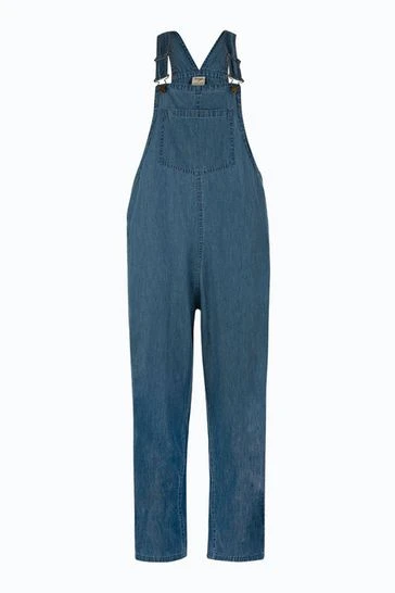 Frugi Blue Organic Cotton Maternity To Breastfeeding Chambray Dungarees 7 Frugi Blue Organic Cotton Maternity To Breastfeeding Chambray Dungarees - Image 5