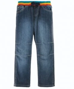 Frugi Blue Organic Cotton Concave Soft Waist Pull-Up Jeans -Wear Basics Store unnamed file 199