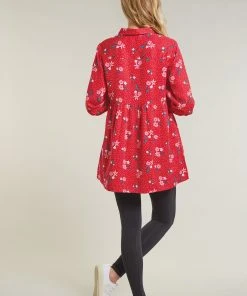 Frugi Red Maternity And Nursing Organic Floral Tunic -Wear Basics Store unnamed file 214 scaled