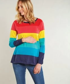 Frugi Organic Cotton Blue Rainbow Knitted Maternity Jumper -Wear Basics Store unnamed file 226 scaled