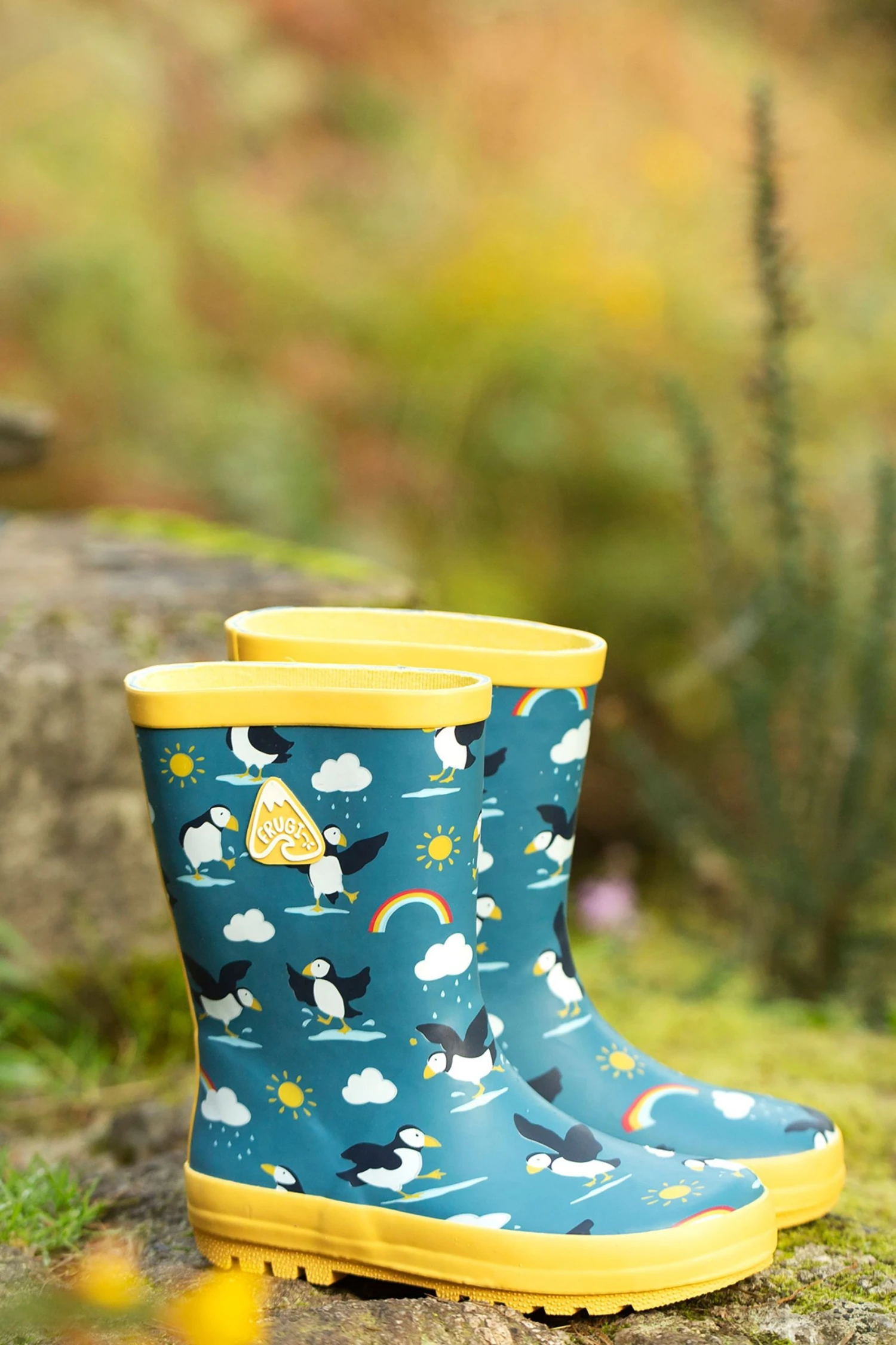 Frugi Blue Waterproof Wellington Boots 3 Frugi Blue Waterproof Wellington Boots