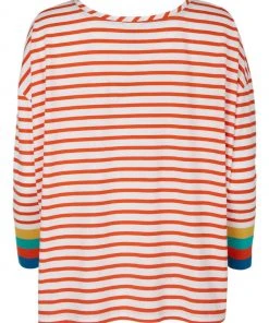 Frugi Organic Orange Stripe Ladies Long Sleeve Top -Wear Basics Store unnamed file 266 scaled