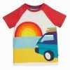 Frugi Red Organic Sunset Campervan T-Shirt