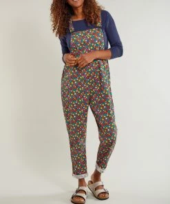 Frugi Blue Organic Daisy Maternity And Nursing Dungarees