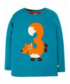 Frugi Blue Organic Cotton 3rd Birthday T-Shirt -Wear Basics Store unnamed file 288