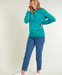 Frugi Maternity Blue Organic Jumper - Daisy