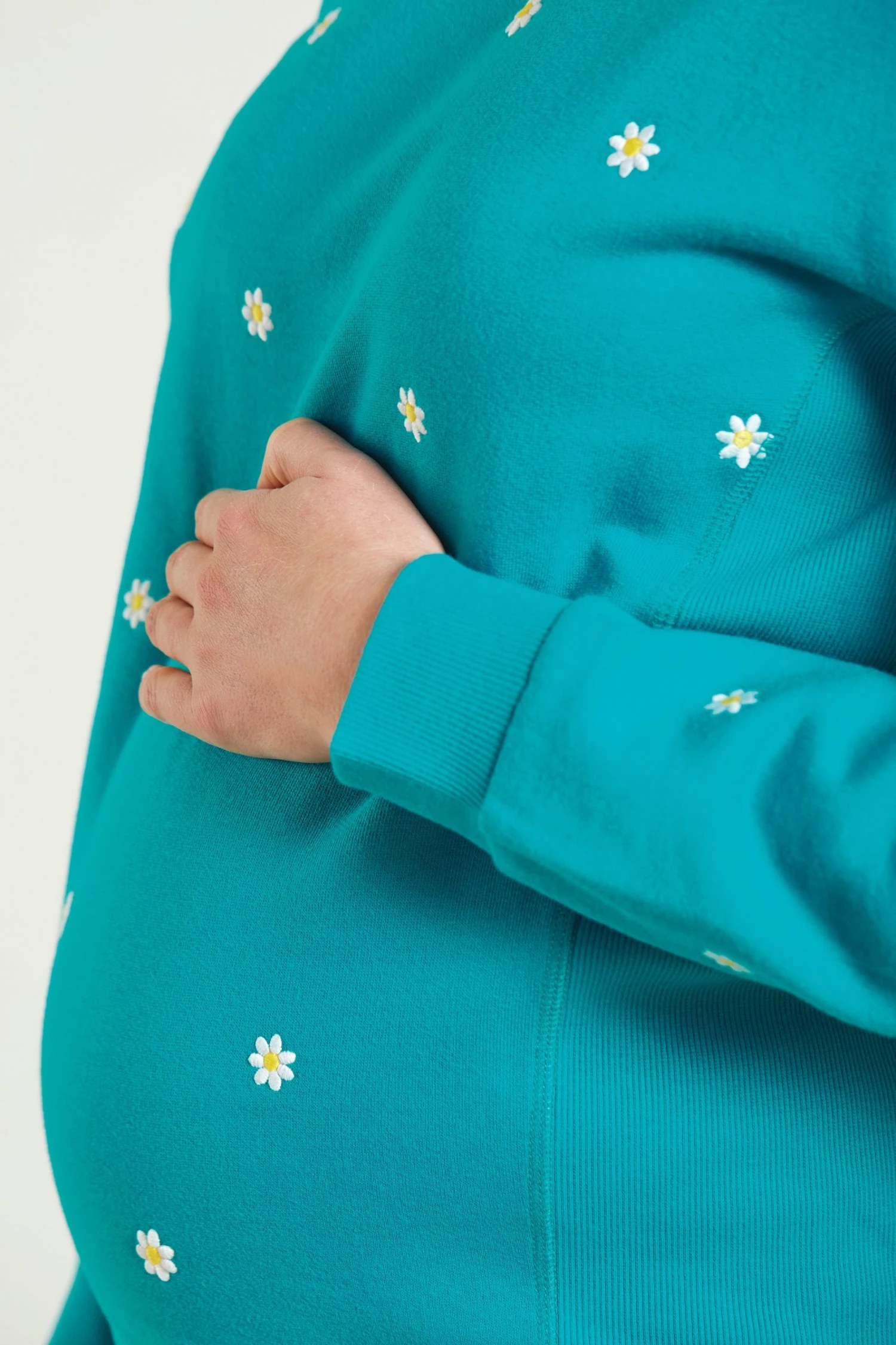 Frugi Maternity Blue Organic Jumper - Daisy 6 Frugi Maternity Blue Organic Jumper - Daisy - Image 4