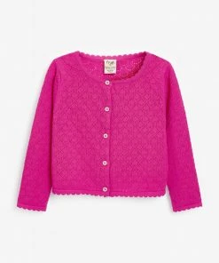 Frugi Organic Cotton Pink Pointelle Cardigan -Wear Basics Store unnamed file 342 scaled