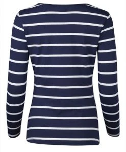 Frugi Maternity Organic Navy Blue Stripe Long Sleeve Top -Wear Basics Store unnamed file 352 scaled