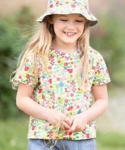 Frugi White Organic Floral Print Shirt