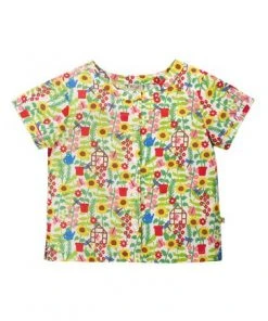 Frugi White Organic Floral Print Shirt -Wear Basics Store unnamed file 386
