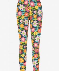 Frugi Organic Blue Dahlia Super Stretch Leggings