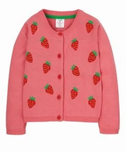 Frugi Pink Organic Strawberry Cardigan -Wear Basics Store unnamed file 395