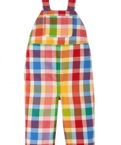 Frugi Pink Reversible Rainbow Check Dungarees -Wear Basics Store unnamed file 402 scaled