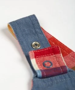 Frugi Pink Reversible Rainbow Check Dungarees -Wear Basics Store unnamed file 405 scaled