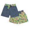 Frugi Blue Reversible Chambray Shorts