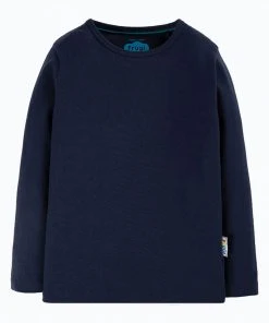 Frugi Navy Blue Plain Organic Cotton T-Shirt
