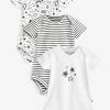 Frugi White Organic Cotton Monochrome Body 3 Pack