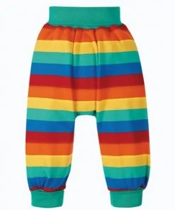 Frugi Red Rainbow Stripe Organic Cotton Harem Style Trousers -Wear Basics Store unnamed file 468