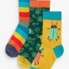 Frugi Organic Cotton Socks 3 Pack - Rainbow Bugs -Wear Basics Store unnamed file 474