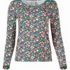 Frugi Womens Blue Organic Grown Ups Floral Bryher Top -Wear Basics Store unnamed file 49