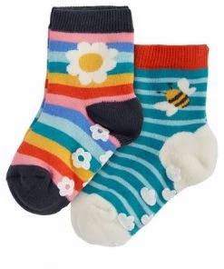Frugi Daisy Natural Organic Grippy Non Slip Socks 2 Pack -Wear Basics Store unnamed file 500