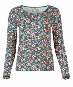 Frugi Womens Blue Organic Grown Ups Floral Bryher Top -Wear Basics Store unnamed file 51
