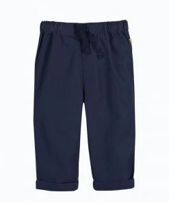 Frugi Navy Blue Organic Cotton Plain Trousers