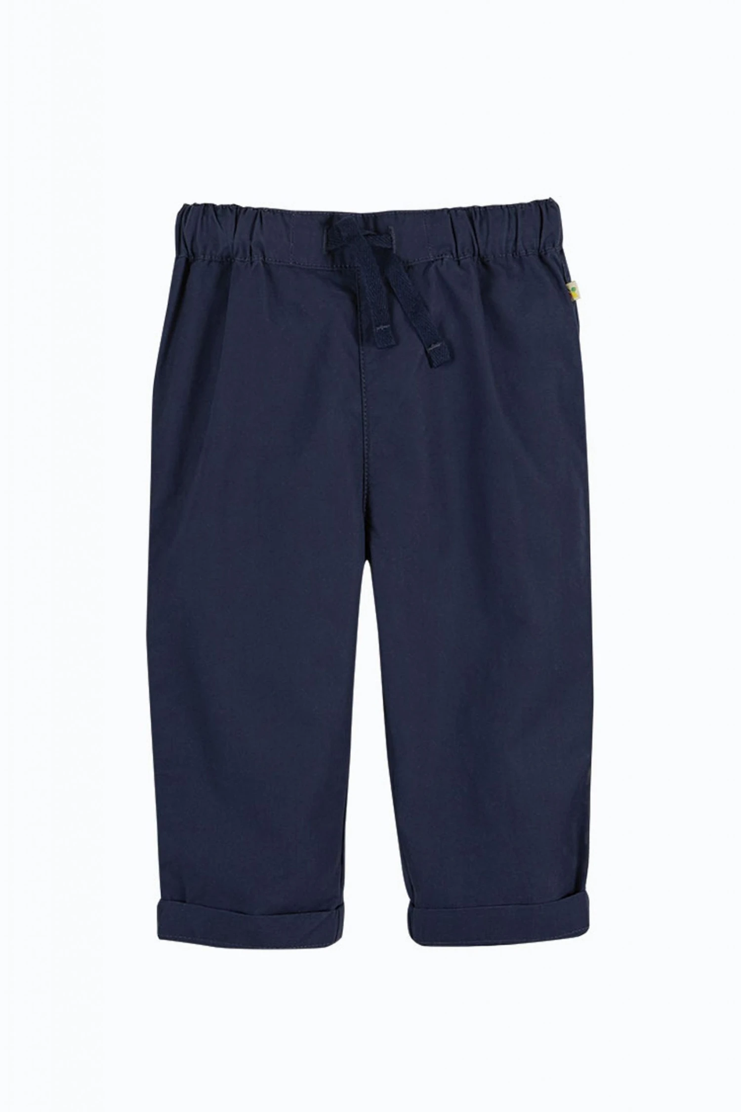 Frugi Navy Blue Organic Cotton Plain Trousers 3 Frugi Navy Blue Organic Cotton Plain Trousers