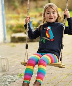 Frugi Pink Organic Cotton Super Stretch Leggings