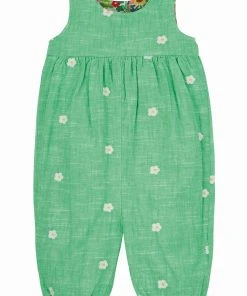 Frugi Green Reversible Daisy Dungarees -Wear Basics Store unnamed file 539 scaled