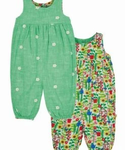 Frugi Green Reversible Daisy Dungarees -Wear Basics Store unnamed file 541