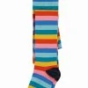 Frugi Pink Organic Rainbow Stripe Tights
