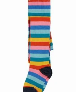 Frugi Pink Organic Rainbow Stripe Tights -Wear Basics Store unnamed file 562
