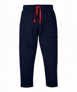 Frugi Navy Blue Organic Cotton Plain School Joggers