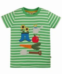 Frugi Green Organic Stripe National Trust Gardening T-Shirt -Wear Basics Store unnamed file 57