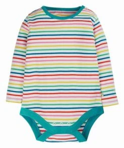 Frugi Natural Organic Rainbow Stripe Betty Bodysuit -Wear Basics Store unnamed file 571