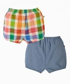 Frugi Pink Reversible Rainbow Bloomers -Wear Basics Store unnamed file 587